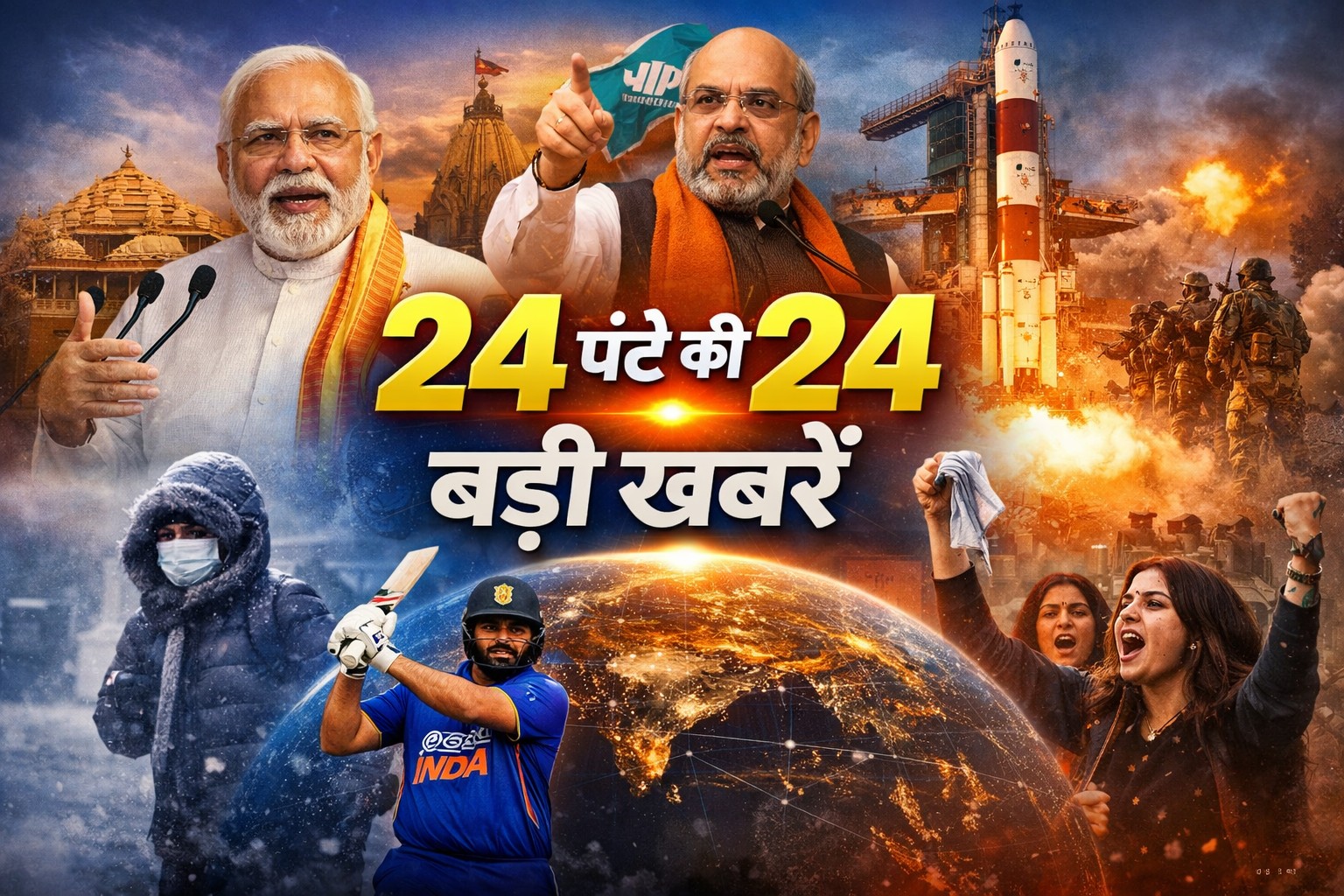 24 घंटे की 24 बड़ी खबरें