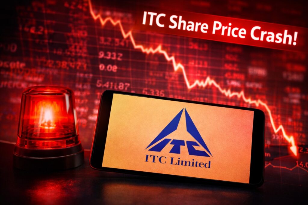 ITC share price fall today