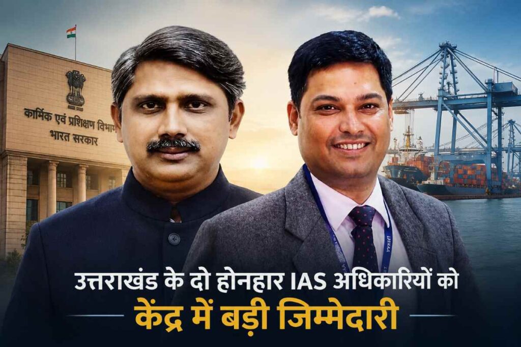उत्तराखंड के IAS अधिकारियों को केंद्र में बड़ी जिम्मेदारी