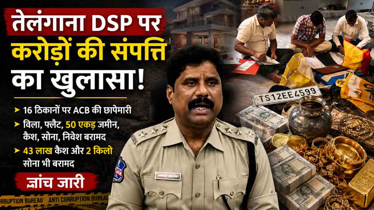 तेलंगाना DSP आय से अधिक संपत्ति